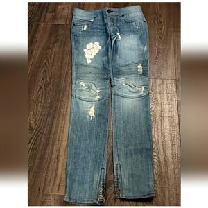 Rockstar Original Floral Embroidered Design Jeans NWOT
